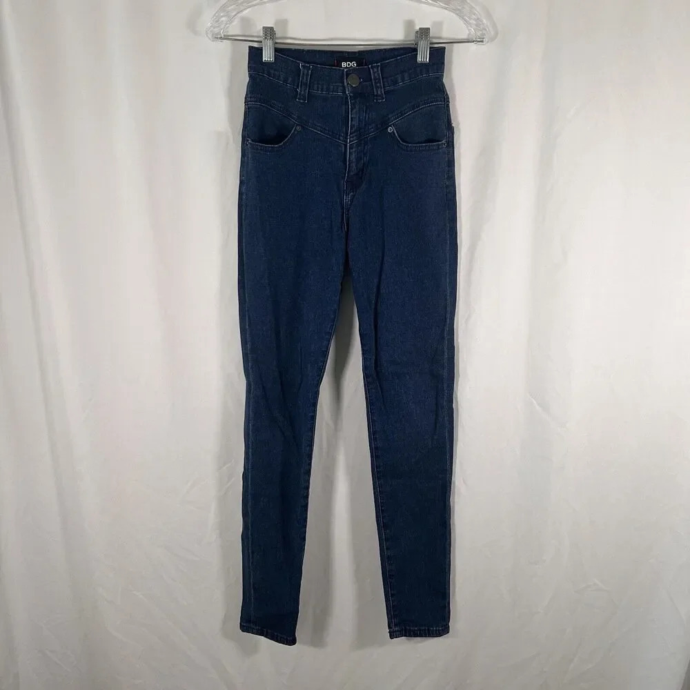 BDG Urban Outfitters Jeans Womens 27x29 Dark Wash Denim High Rise Cotton Stretch
